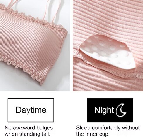 5Pcs Lace Cami Top Double Lined Sexy Tank Top Spaghetti Strap Bralettes Padded Soft No Underwire Bra Sleeveless Shirt in Kuwait