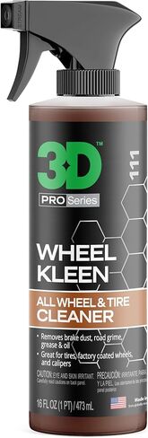 3D Wheel Kleen - منظف العجلات والإطارات عالي الرغوة، يزيل غبار الفرامل وأوساخ الطريق والشحوم، آمن لجميع عجلات المصنع والفرجار، درجة احترافية - 1 جالون in Saudi Arabia