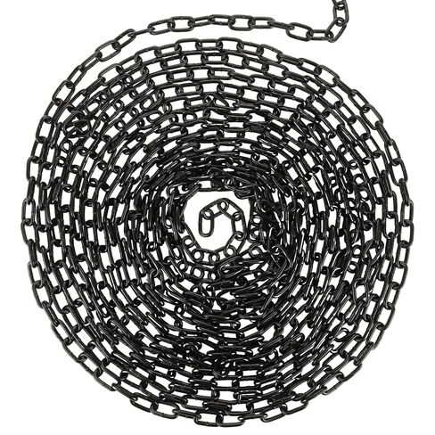 19.7 ft Long Black Chain Link 3/16" Heavy Duty Chain Bulk Decorative Chain for Hanging Hammock Chair Metal Porch Swing Chain Kit Carbon Steel Gate Chain for Outdoor Fence Boxing & Punching Bag in Kuwait