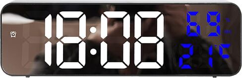 Large Digital Clock, Silent Non Ticking Modern Wall Clocks for Office, Home, Kitchen, Bedroom, School, Living Room 9 Inch Blue in Saudi Arabia