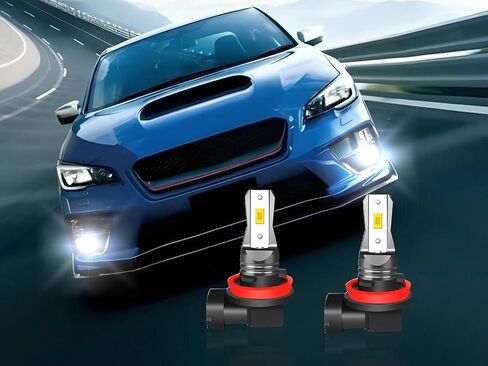 2 مصباح ضباب LED لسيارة Subaru WRX 2015-2021، H11 LED مصباح ضباب، 3200 لومن فائق السطوع، 6000K زينون أبيض، رقاقة GSP، مصابيح بديلة DRL in Saudi Arabia