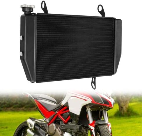 TCMT Motorcycle Aluminium Engine Radiator Cooler Cooling Fit For Ducati MULTISTRADA 1200 10-14 12 Black in Kuwait