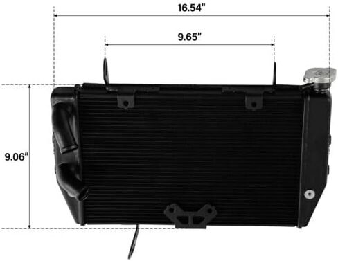 TCMT Motorcycle Aluminium Engine Radiator Cooler Cooling Fit For Ducati MULTISTRADA 1200 10-14 12 Black in Kuwait