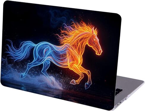 متوافق مع جهاز MacBook Air مقاس 13.6 بوصة، حافظة صلبة مع غطاء لوحة مفاتيح وواقي شاشة (A2681، شريحة M2 / A3113، شريحة M3 / A3240، شريحة M4، إصدار 2022-2025) - Horse MC21005 in Kuwait