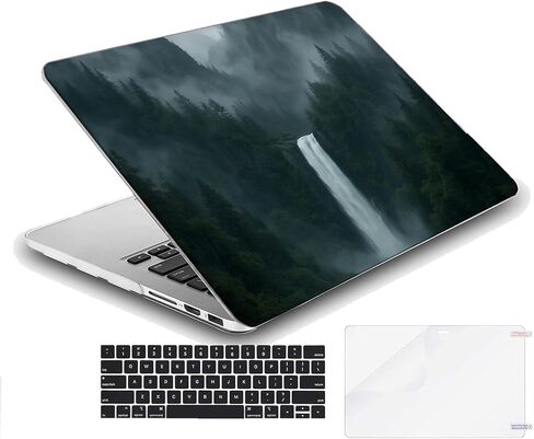 متوافق مع جهاز MacBook Air مقاس 13.6 بوصة، حافظة صلبة مع غطاء لوحة مفاتيح وواقي شاشة (A2681، شريحة M2 / A3113، شريحة M3 / A3240، شريحة M4، إصدار 2022-2025) - Waterfall MC21234 in Saudi Arabia