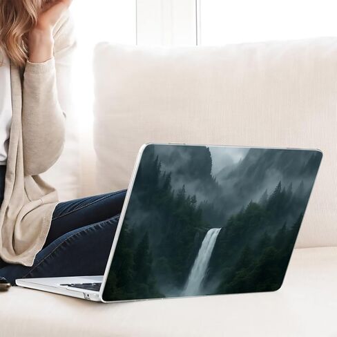 متوافق مع جهاز MacBook Air مقاس 13.6 بوصة، حافظة صلبة مع غطاء لوحة مفاتيح وواقي شاشة (A2681، شريحة M2 / A3113، شريحة M3 / A3240، شريحة M4، إصدار 2022-2025) - Waterfall MC21234 in Saudi Arabia