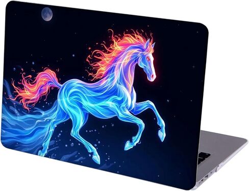 متوافق مع جهاز MacBook Air مقاس 13.6 بوصة، حافظة صلبة مع غطاء لوحة مفاتيح وواقي شاشة (A2681، شريحة M2 / A3113، شريحة M3 / A3240، شريحة M4، إصدار 2022-2025) - Horse MC21001 in Kuwait