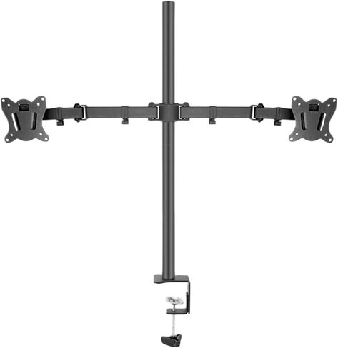 (80cm) DL-T902-280II Full Motion Dual Monitor Desk Stand 10"-27" Clamp Grommet Hole Base PC Mount Foldable Arm 12kg(DL-T902-280II) in Saudi Arabia