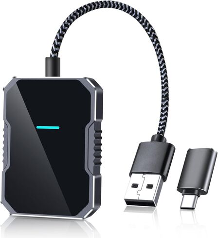 Carplay Wireless Adapter 2025 Upgrade Apple Car Play Wireless Adapter for Cars 2016+ Auto Connect No Delay Wireless Carplay Adapter for iPhone iOS 10+ with USB-A/C Port Plug & Play in Kuwait