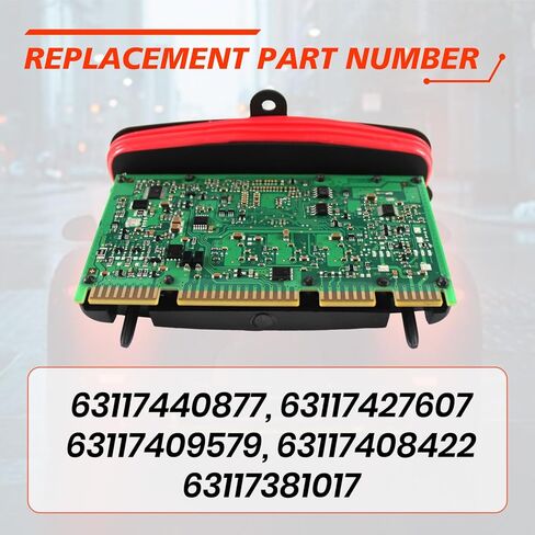 63117440877 Headlight ECU Driver Module, Compatible with 528i xDrive 535d 535i 550i M5 2014-2016, Automotive Xenon Module Control Unit Replace Part 63117427607 63117409579 in Kuwait