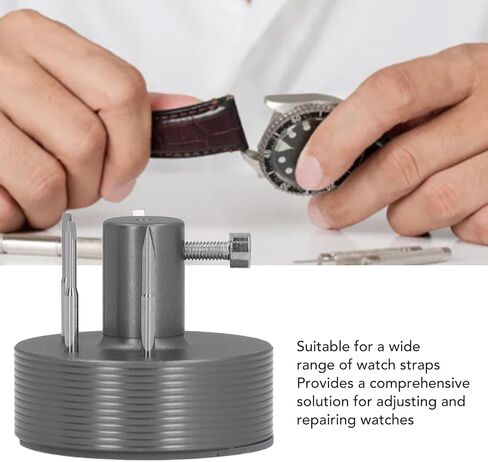 ZJchao Watch Band Removal Tool Kit, 4 Flathead Screwdrivers Bracelet Adjustment Repair for Various Watch Band Sizes, Steel (steel 2), grey in Saudi Arabia