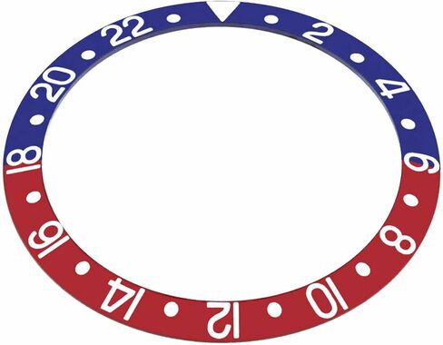 Ewatchparts Pepsi Bezel Insert Compatible With Rolex GMT Master 16700 16710 16713 16718 16760 Blue/Red in Kuwait