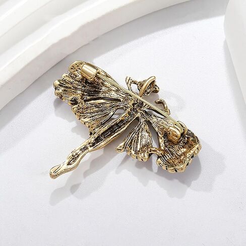 Vintage Angel Wing Brooch for Women,Elegant Enamel Fairy Lapel Pin,Fashion Statement Jewelry for Coat Dress Holiday Gift in Saudi Arabia