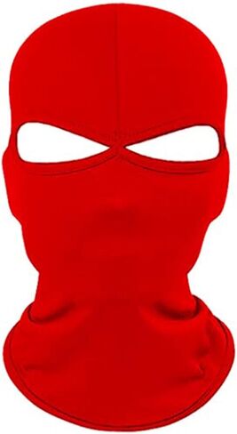 Balaclava Ski Face Mask Sun UV Ice Silk Protection Neck Full Face Mask Red for Outdoor Activities for Men and Women Breathable Windproof Elastic Sport Workout Yoga Running Fitness Gym Accessories in Saudi Arabia