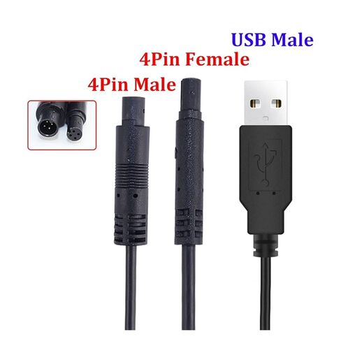 FENG GUO USB 2.0 ذكر إلى 4Pin ذكر/أنثى سلك سيارة للرؤية الخلفية للسيارة DVR كاميرا تمديد موصل كابل سلك HD شاشة كاميرا سلك 1M (4Pin ذكر) in Kuwait