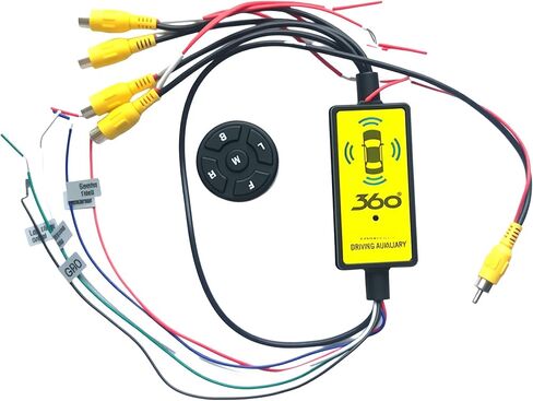 Video Camera Switcher, Intelligent Car Video Switcher Converter, Car Cameras Control System, Car Camera Splitter Switch, 4 Input 1 Output 360 Panoramic Switcher in Kuwait