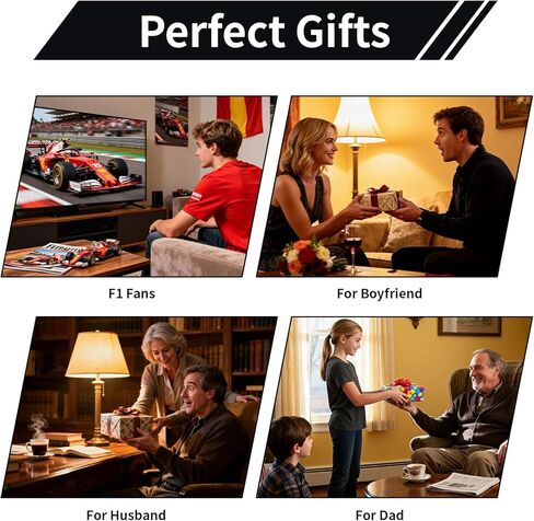 2PCS F1 Keychain, Formula 1 Racing Keychain, Ferrari Keychains Gifts for Men Boyfriend Father, Ferrari Themed F1 Metal Car Model Keychains Accessories for Car Enthusiasts and Collectors in Kuwait