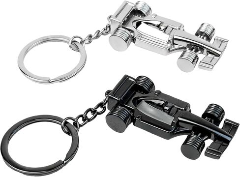 2PCS F1 Keychain, Formula 1 Racing Keychain, Ferrari Keychains Gifts for Men Boyfriend Father, Ferrari Themed F1 Metal Car Model Keychains Accessories for Car Enthusiasts and Collectors in Kuwait