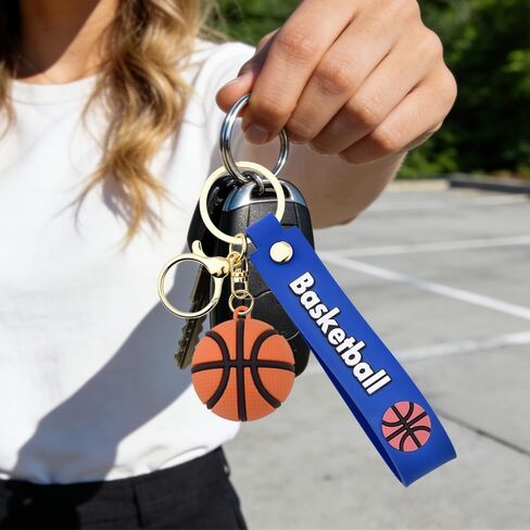 Soccer Basketball Keychain for Son Daughter Soccer Volleyball Key Chain for Women Men Sports Accessories for Player Coach in Saudi Arabia