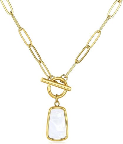 Dr's gift Gold Knot Pendant Necklace for Women Geometric Drop Chunky Gold Necklace 14K Gold Plated Statement Necklaces in Saudi Arabia