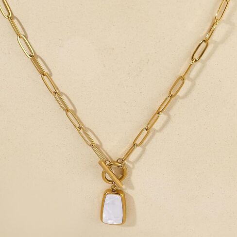 Dr's gift Gold Knot Pendant Necklace for Women Geometric Drop Chunky Gold Necklace 14K Gold Plated Statement Necklaces in Saudi Arabia