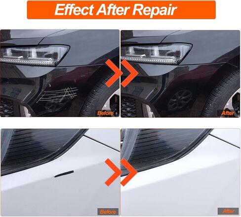 Touch Up Paint For Cars Black, Auto Deep Scratch Fill Repair, Erase Automotive Scratches, Touchup Paint Pen Nick Removal For Various Cars 0.4 oz (Grey) in Saudi Arabia