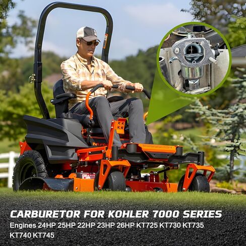 مكربن ​​1685321-S لمحركات سلسلة كوهلر 7000 24HP 22HP 26HP 23HP 25HP KT725 KT730 KT735 KT740 KT745 3285361S 3285347S مع فلتر الهواء ومضخة الوقود in Kuwait