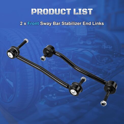K80273 K80274 Front Sway Bar Stabilizer End Links Compatible with 2000-2005 Ford Excursion F250 F350 F450 F550 Super Duty 2000 2001 2002 2003 2004, Set of 2 in Saudi Arabia
