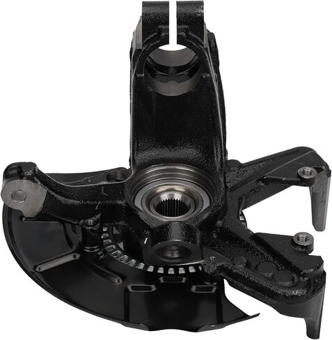 HARUMA 698-375 Front Left Wheel Hub Bearing & Steering Knuckle Assembly Driver Side for VW 1998-2010 Beetle, 2010 Beetle Cabrio, 1999-2010 Golf, 1999 2000 2001 2002 2003 2004 2005 Jetta, 1J0498465 in Saudi Arabia