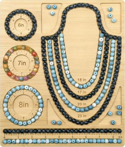 Bead Boards for Jewelry Making, Bamboo Beading Board for Jewelry Bracelet Making, Bracelet Bead Board, Bracelet Bead Board for Bracelet, Jewelry Making Supplies,Bracelet Tray 5"- 8" in Saudi Arabia
