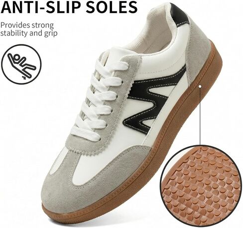 Women's Fashion Sneakers, Comfortable Lightweight Womens Casual Sneakers, Breathable Durable Grey Women's Running Sneakers for Walking Running Shopping Cycling in Kuwait