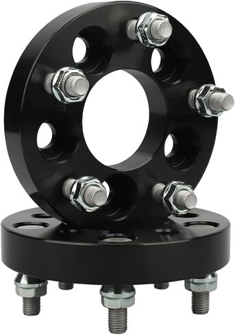 IRONTEK 5x100 إلى 5x114.3 محولات العجلات 1 بوصة (25 مم) فواصل مركزية للمحور (64.1 مم تجويف المحور، 12 × 1.5 مسامير) 5 × 100 مم إلى 5 × 4.5 بوصة محول فواصل العجلات لسيارة شيفروليه/تويوتا/دودج/كرايسلر/بونتياك/لكزس 4 قطع in Saudi Arabia