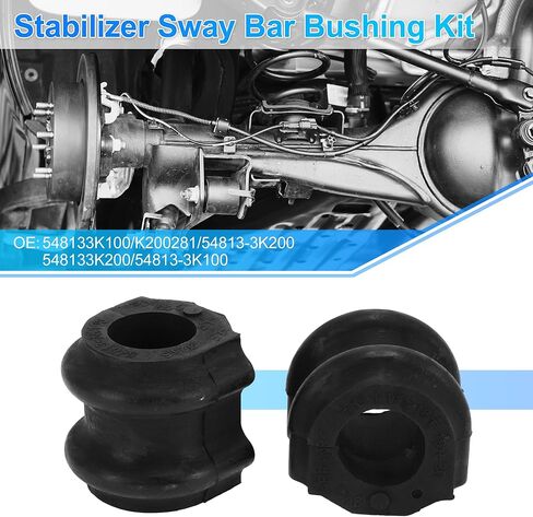 No.548133K100 Front Left/Front Right Stabilizer Sway Bar Bushing Kit for HYUNDAI AZERA 2006-2011 Rubber Suspension Kit Black 2 Pcs in Kuwait