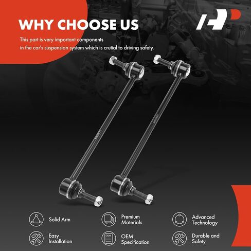 A-Premium 2 × وصلات قضيب التثبيت الأمامية، متوافقة مع BMW 540i 1997-2003، M5 2000-2003 in Saudi Arabia