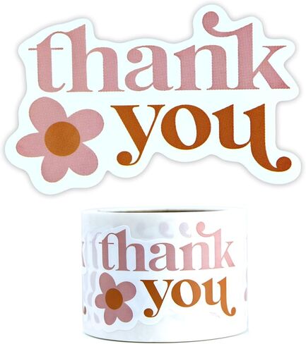 2.4 Inch Big Thank You Stickers 2 Rolls for Small Business 240 Pcs Large Personalized Waterproof Handmade Food Tamper-Proof Self-Adhesive Sealing Sticker Labels for Envelope Gift Bags Baking Packaging in Kuwait