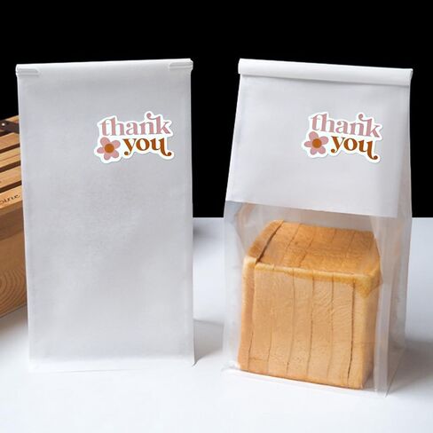 2.4 Inch Big Thank You Stickers 2 Rolls for Small Business 240 Pcs Large Personalized Waterproof Handmade Food Tamper-Proof Self-Adhesive Sealing Sticker Labels for Envelope Gift Bags Baking Packaging in Kuwait