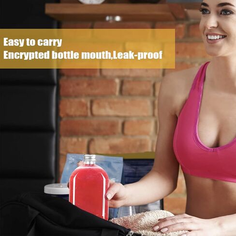 Plastic Bottles with Caps,24 Pack Clear Juice Bottles Flask Bottle Reusable Mini Beverage Container,Clear Bulk Drink Containers with Lids for Juicing, Smoothie, Drinking and Other Beverages (10 Oz) in Kuwait