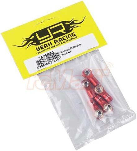 Yeah Racing Aluminum M3 Rod Ends (5pcs) Red #YA-0550RD in Kuwait
