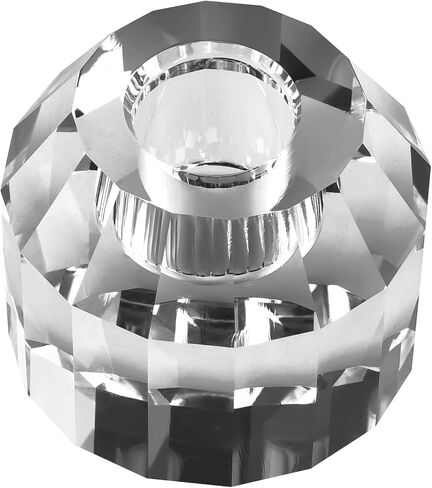 kitCom Crystal Candle Holders Set of 2, 2.36" Crystal Candlestick Holders, Crystal Taper Candle Holders for Table Wedding Housewarming Gifts Deco in Kuwait