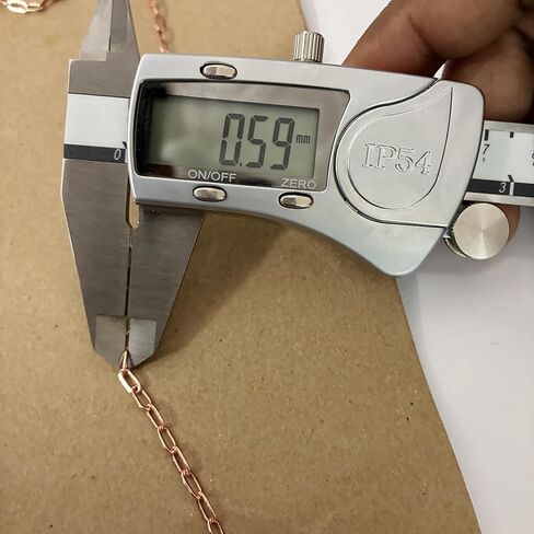 Handmade Copper Paperclip Chain Necklace for Women & Men, Minimalist Unisex Fashion Jewelry, Secure Lobster Clasp in Saudi Arabia