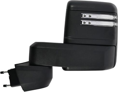 Left Side Black Mirror Assembly Compatible with 2019-2024 Silverado/Sierra 2500HD 3500HD Side View Mirror Extendable & Heated & Power Glass & Turn Signal No Spot Light (8 Pins) in Kuwait