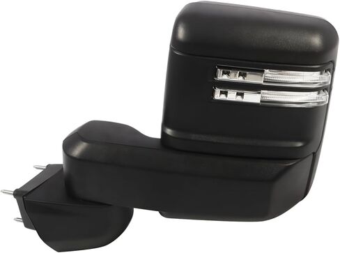 Left Side Black Mirror Assembly Compatible with 2019-2024 Silverado/Sierra 2500HD 3500HD Side View Mirror Extendable & Heated & Power Glass & Turn Signal No Spot Light (8 Pins) in Kuwait