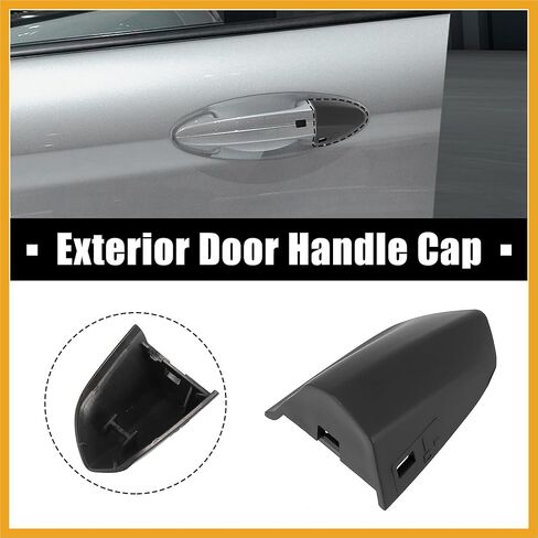 قفل الباب غطاء الكسوة غطاء السائق الأمامي دافع الباب غطاء مقبض صالح لفورد لموستانج 2015-2020 رمادي داكن FR3Z-63218A15-AA استبدال in Kuwait