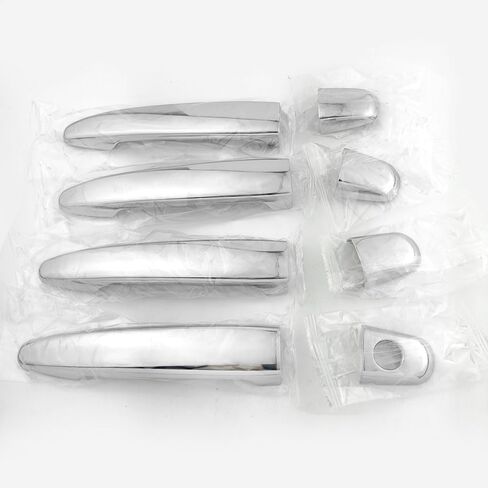 Chrome Door Handle Cover Trim for Toyota Camry XV40 2007-2011 Avalon X30 2006-2012 Sienna 2004-2010 Tacoma 2005-2011 Accessories Exterior Decor (No Smart Enter Holes) in Saudi Arabia