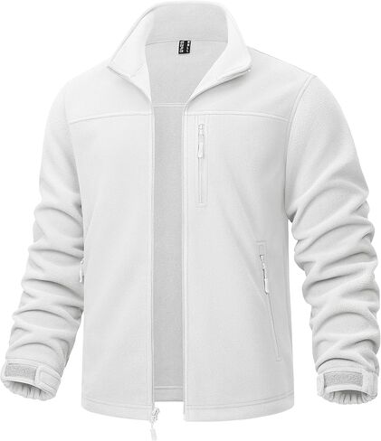 TACVASEN Men's Fleece Lined Jacket Full Zip Up Coat Winter Fall Windproof Warm Hiking Fishing Outdoor Sweatshirt for Men in Kuwait