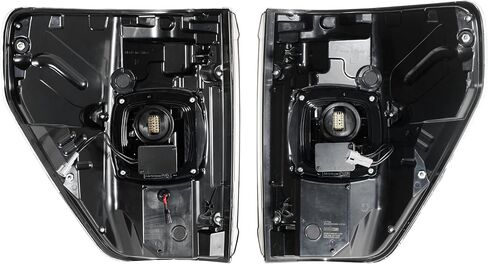 Morimoto XB LED Taillight OEM Upgrade Fits 2021-2023 Ford F-150, Plug and Play BLIS Compatible Smoked Taillight Assemblies with LED Turn Signal & UV Coated Lens (LF735.2) in Kuwait