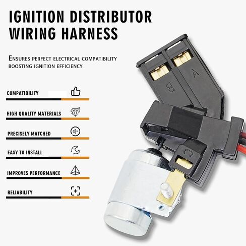 19207437 Ignition Distributor Wiring Compatible with 1982-1991 Chevrolet Corvette Camaro El Camino Monza 1979-1985 Oldsmobile Cutlass Calais Omega 1979-1984 GMC Caballero Waterproof Harness in Kuwait
