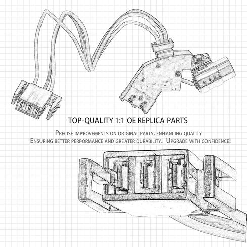 19207437 Ignition Distributor Wiring Compatible with 1982-1991 Chevrolet Corvette Camaro El Camino Monza 1979-1985 Oldsmobile Cutlass Calais Omega 1979-1984 GMC Caballero Waterproof Harness in Kuwait