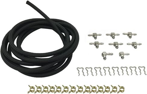 Tokinng Diesel Fuel Injector Return Line Rail Kit w/Clips Compatible with Chevy GMC Duramax LLY LBZ LMM 6.6L, Replace 97328733, 98062291, 97359750 in Saudi Arabia