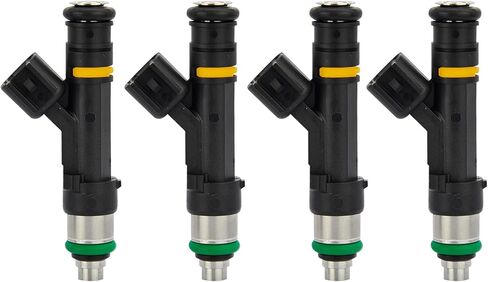 4Pcs Fuel Injectors Compatible with Ford 2010, 2013-2014 EcoSport, 2013-2017 Fusion, 2010-2013 Transit Connect, 2008-2011 Focus & 2013-2016 C-Max & Lincoln 2013-2016 MKZ, 2.0L, Replace# FJ993 in Saudi Arabia